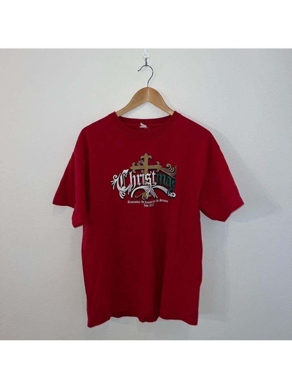 M Red Short Sleeve Tee Shirt Size Medium